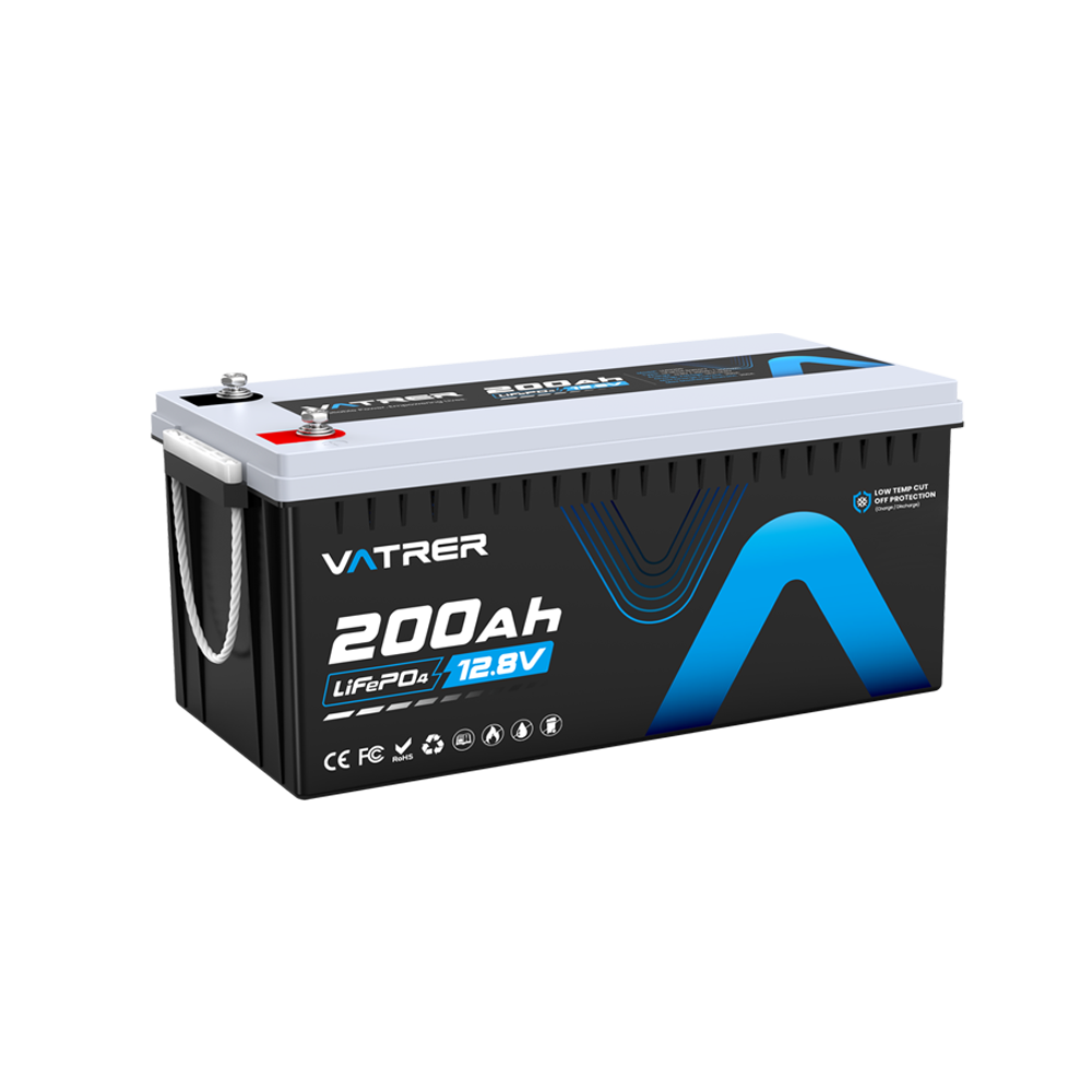 12V 200Ah LiFePO4 ディープサイクルバッテリー - 低温カットオフ - Vatrer