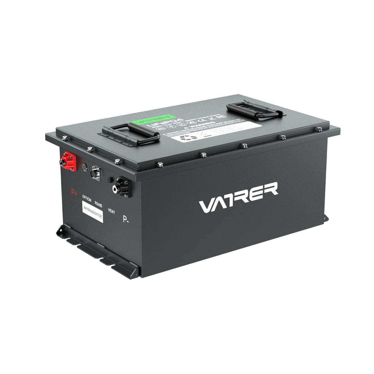 Vatrer 48V 105AH LiFePO4 Golf Cart Battery, Built-in 200A BMS, 4000+ Cycles  Rechargeable Lithium Battery, Max 10.24kW Power Output