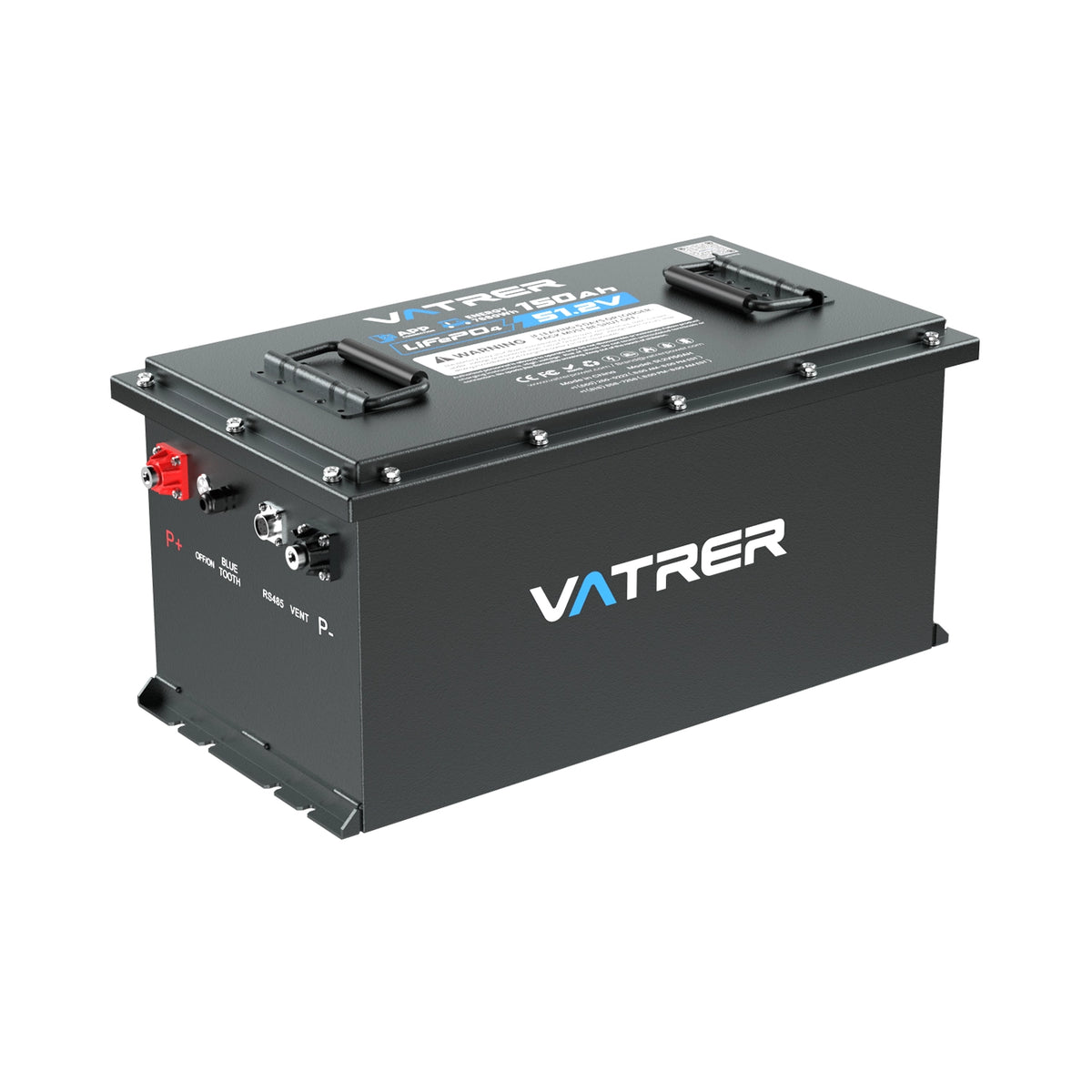 Vatrer 48 V 150 Ah Lithium-Golfwagen-Batterie mit hoher Kapazität, 200 A BMS, 7680 Wh, max. 10,24 kW Leistungsabgabe 11