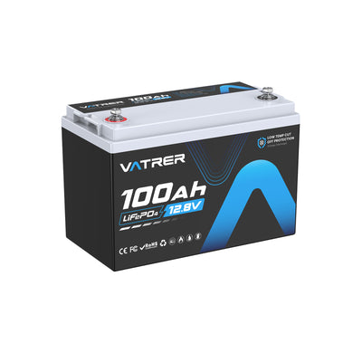 Vatrer 12V 100Ah 低温カットオフ LiFePO4 リチウムバッテリー JP