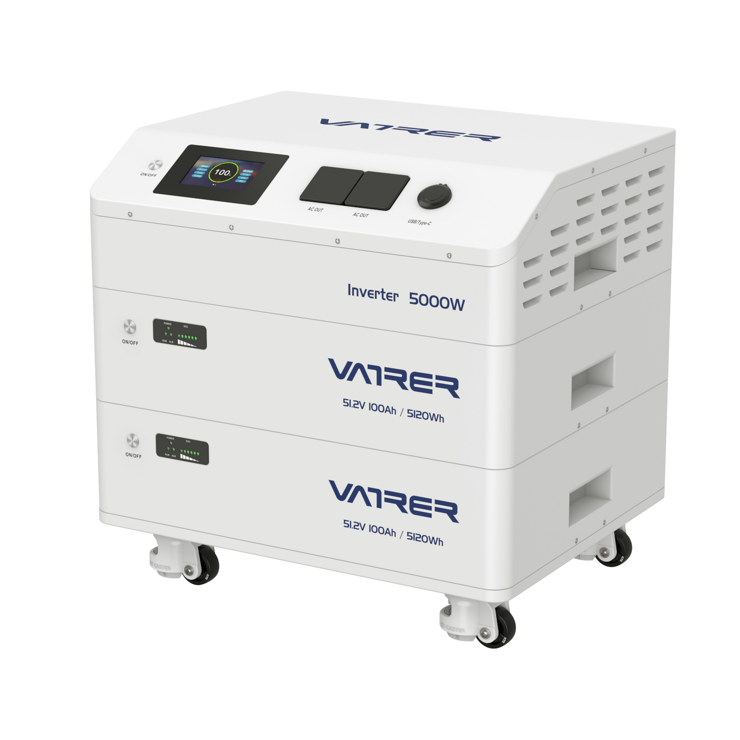 Vatrer 51.2V 100Ah All-in-One Lithium Battery Pack