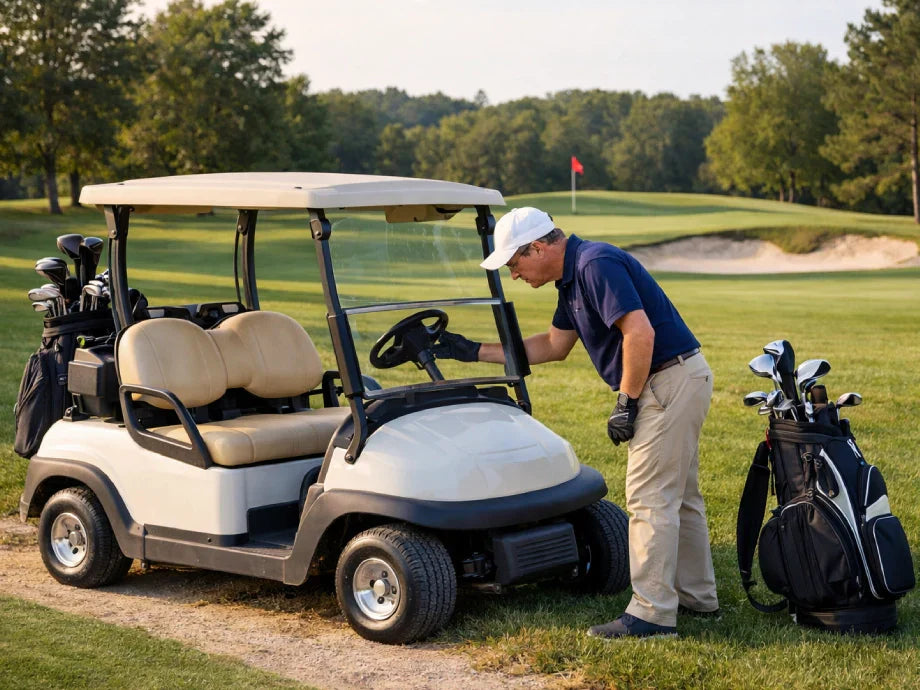 What is the most common problem with electric golf carts?