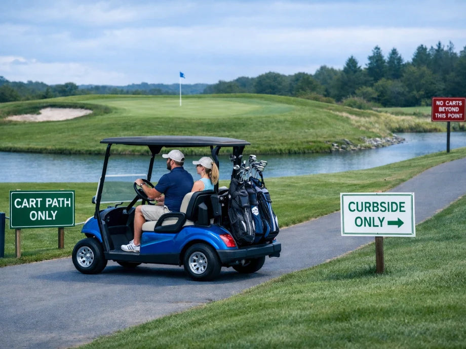 How to Tell Where You Can Drive a Golf Cart on Any Course