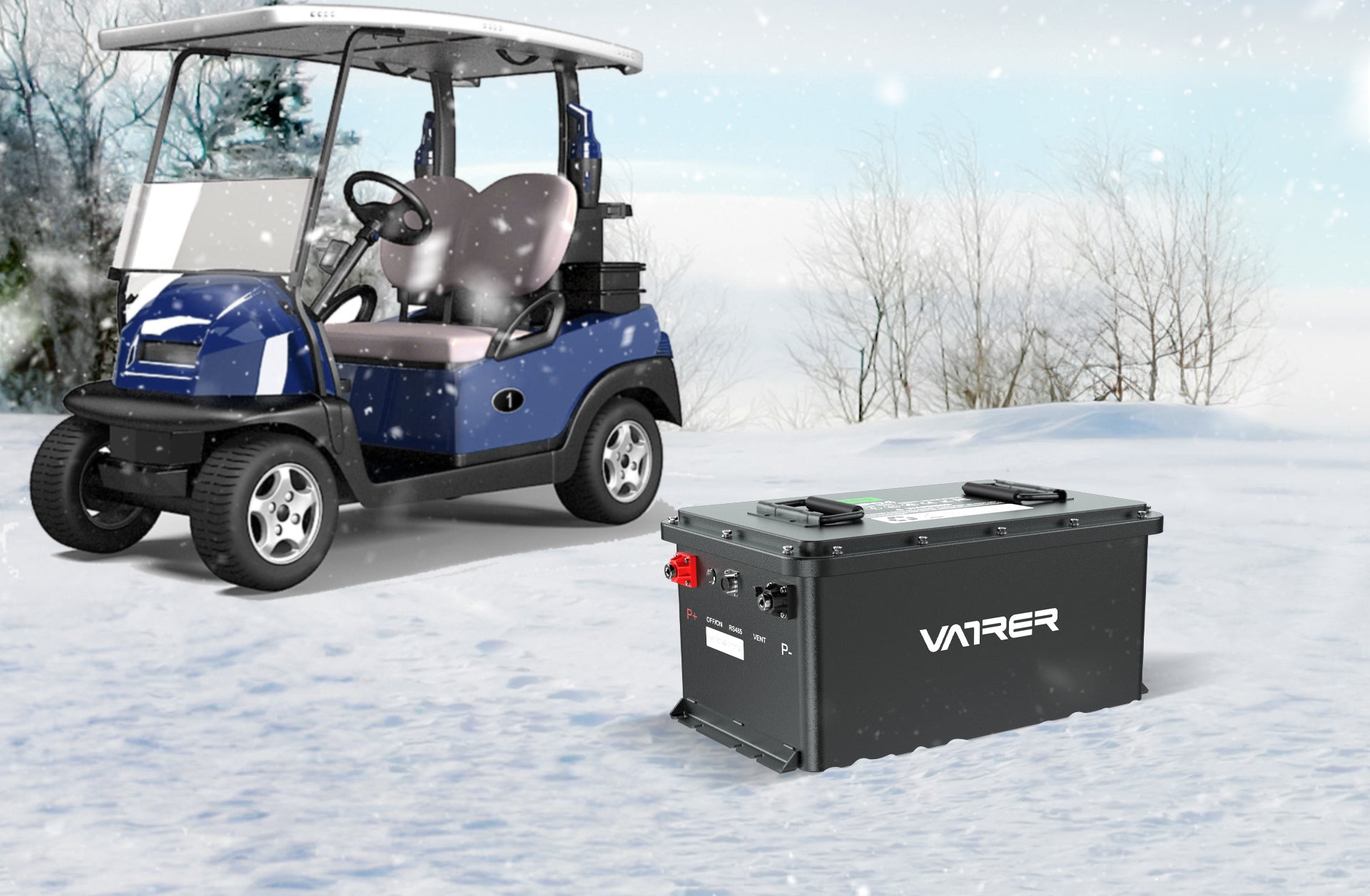 How to use the golf cart battery correctly in low Temp?