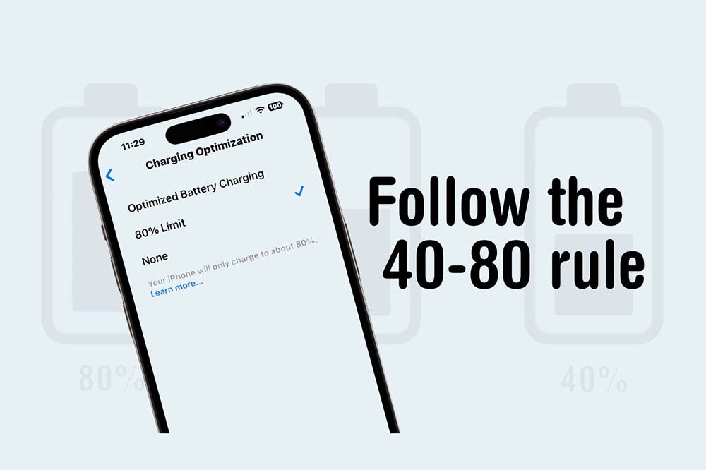 40-80 Rule for Lithium-Ion Batteries