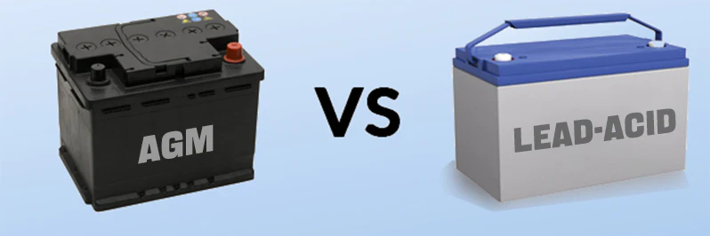 AGM battery VS lead-acid battery VS lithium battery