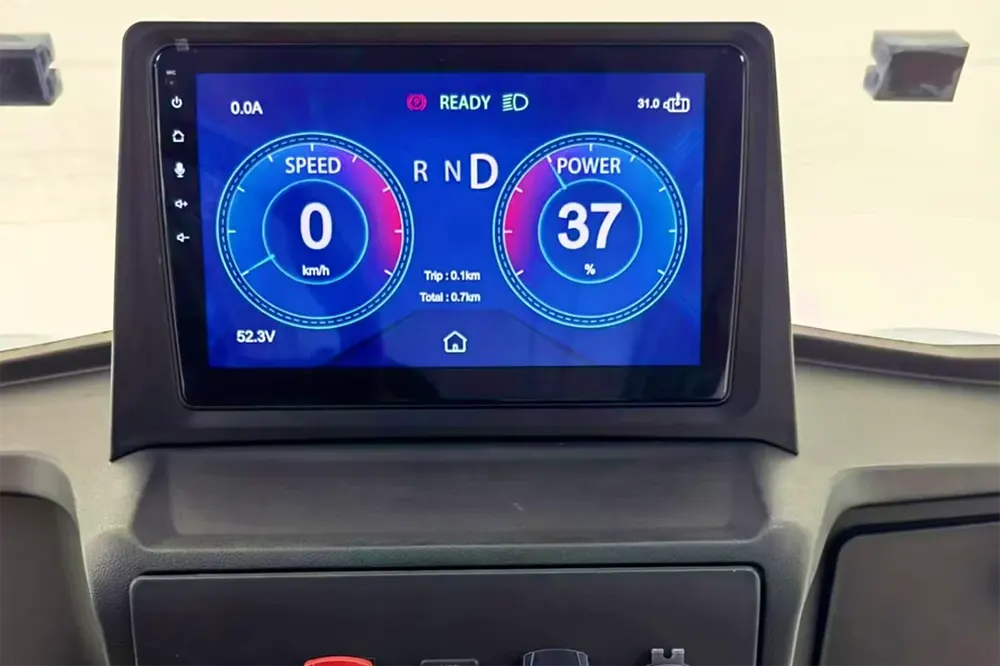 Golf cart power display