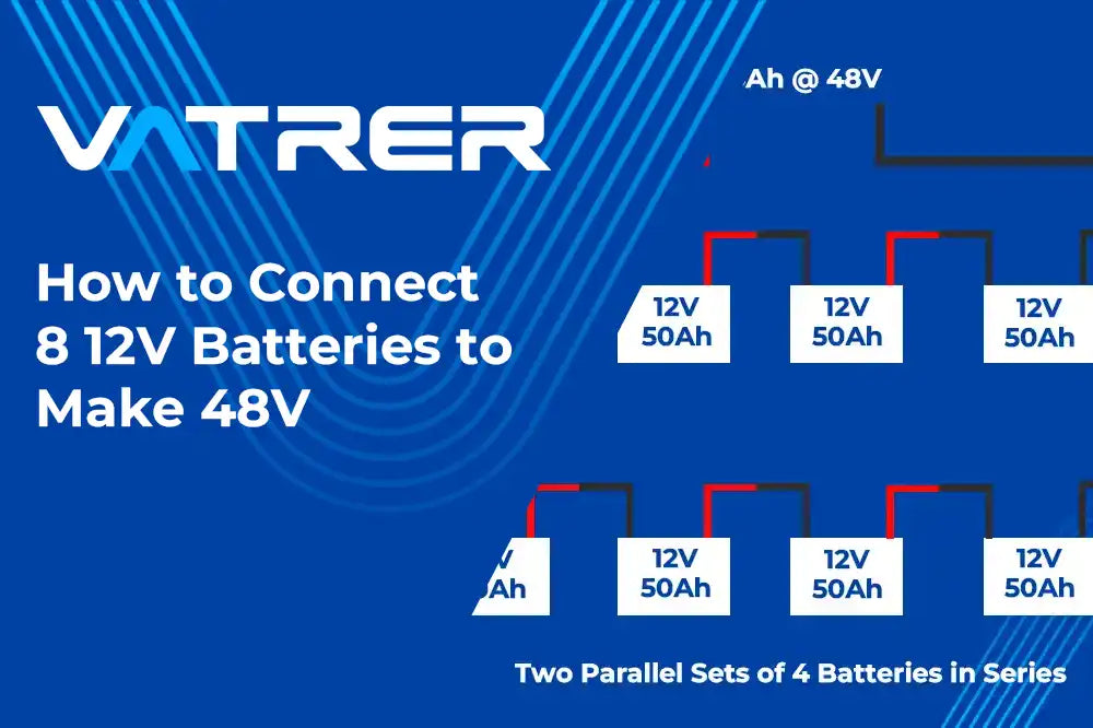 How to Connect 8 12V Batteries to Make 48V