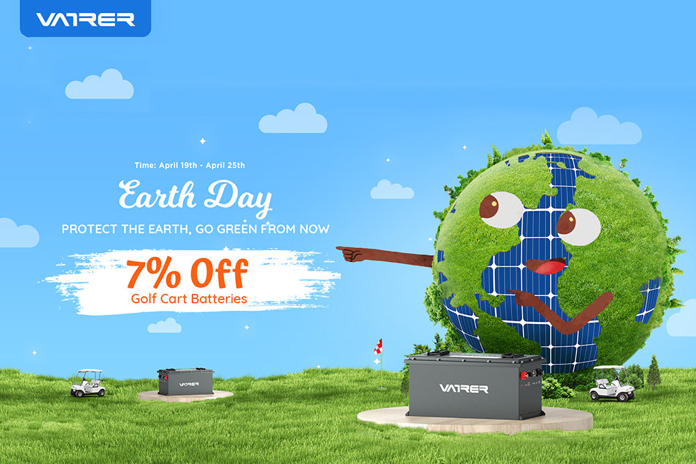 Earth Day Golf Cart Lithium Battery Sale: Enjoy 7% Off in April 2024