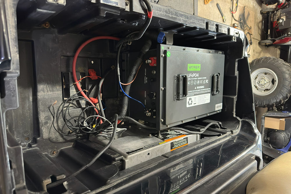 Golf cart lithium battery upgrade