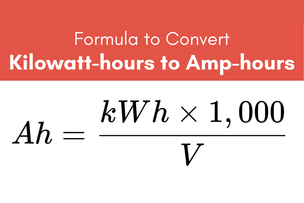 How to Calculate Watt Hours to Amp Hours