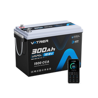 Vatrer 12V 300Ah Bluetooth Battery