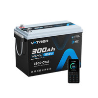 Vatrer 12V 300Ah Bluetooth Battery