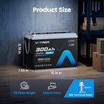 Vatrer 12V 300Ah Size