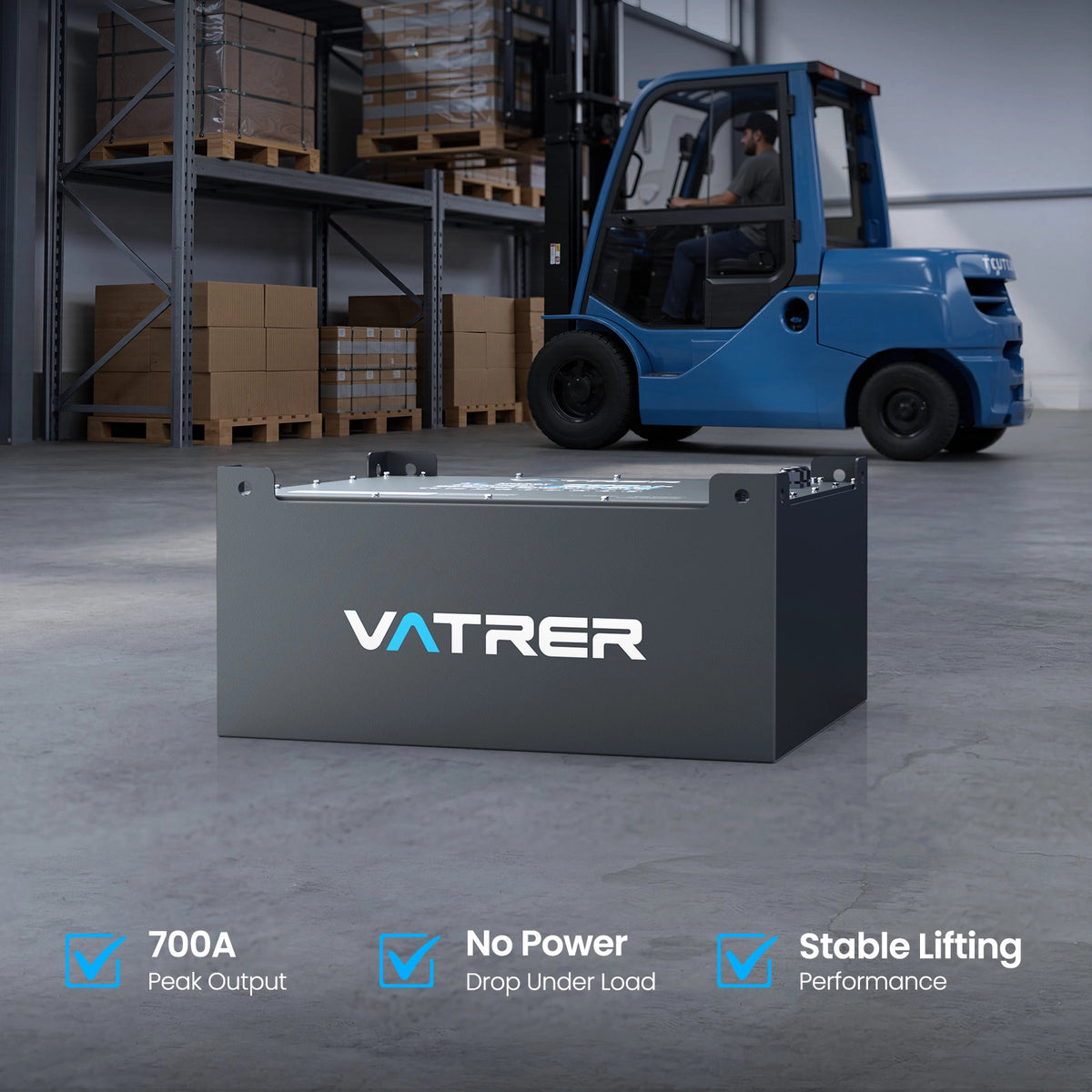 Vatrer 48V 600Ah Battery Designed for Industrial Use
