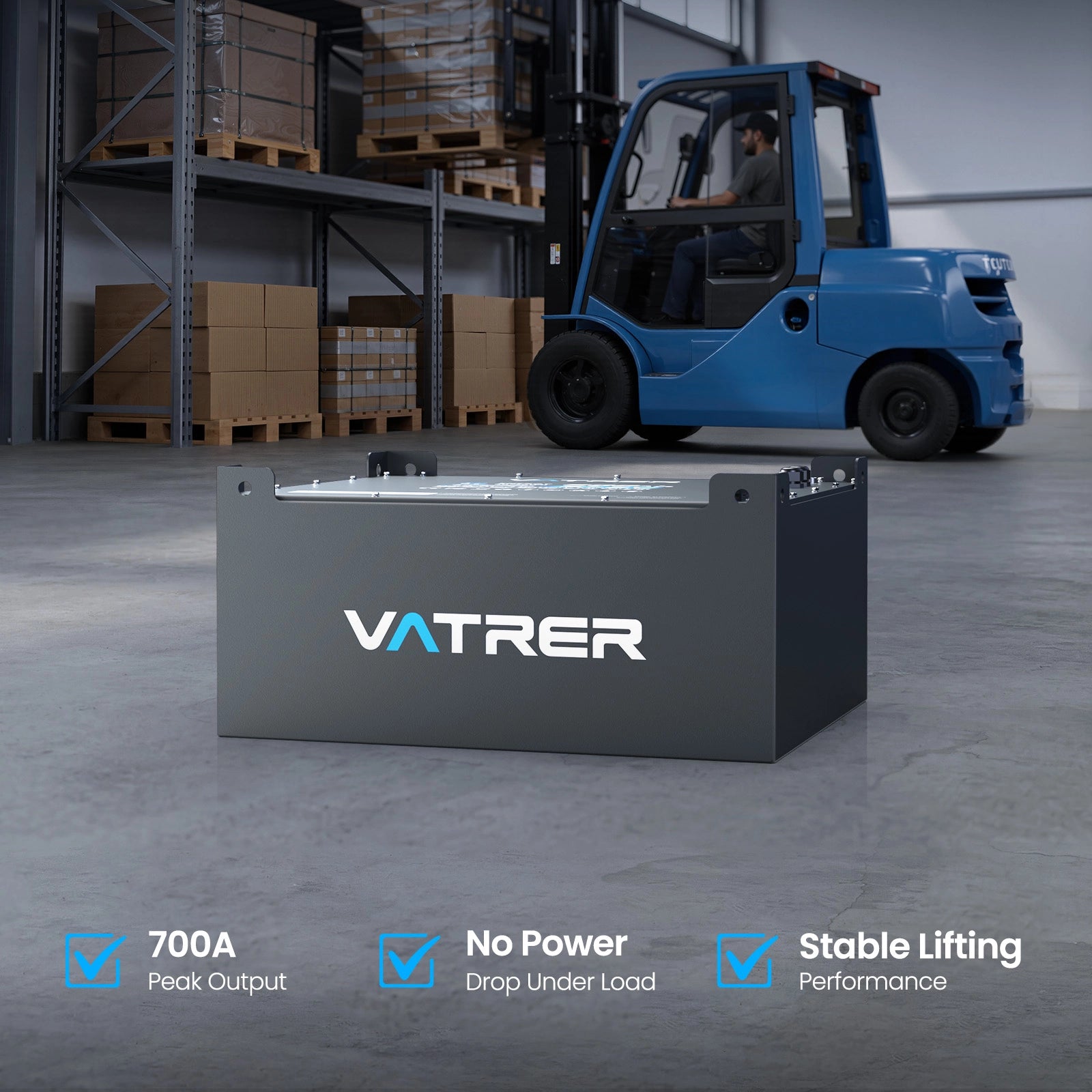 Vatrer 48V 600Ah Battery Designed for Industrial Use