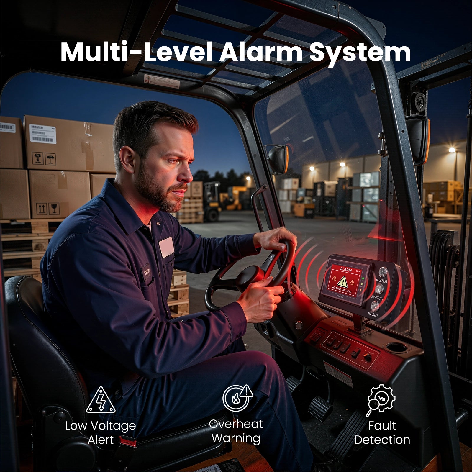 Vatrer 48V 600Ah Forklift Battery Supports Multi-level Alam System