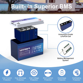 100ah lithium battery built-in BMS