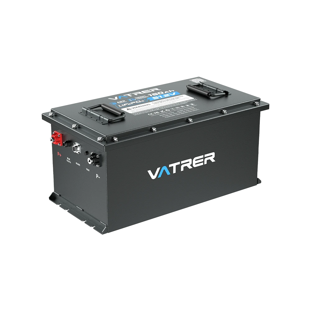 Vatrer 48V 150Ah lithium golf cart battery kit with LCD and charger