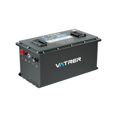 Vatrer 48V 150Ah lithium golf cart battery kit with LCD and charger