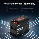 Vatrer 12V 300Ah Lithium Battery Actibve Balancing Technology