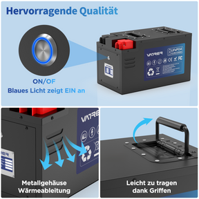 Vatrer 12V 230AH RV Battery Bluetooth Version, 200A BMS, Low Temp Cutoff, LiFePO4 Chemistry EU 8