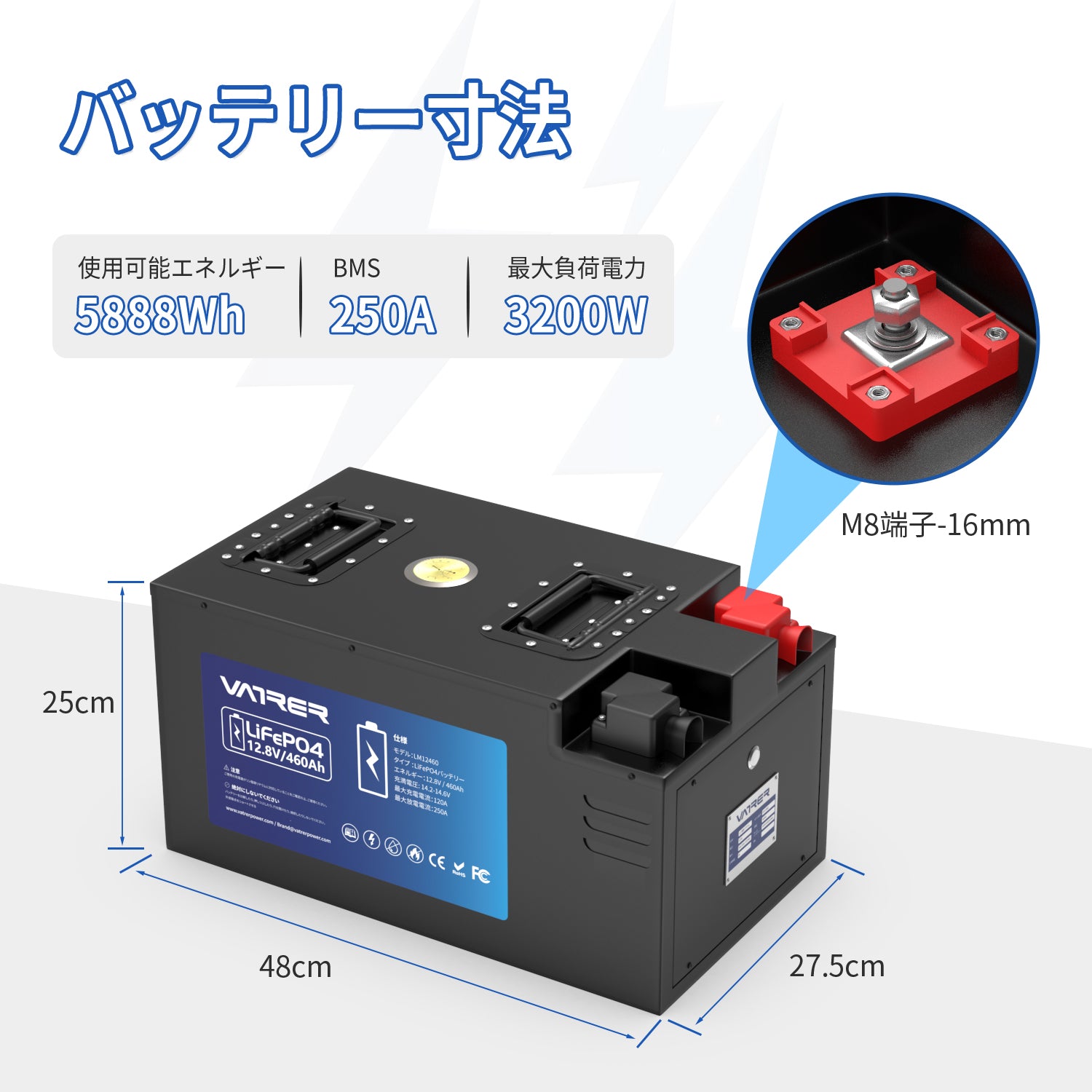 希少】リチウムイオンバッテリー12V60Ah BMS内蔵 よい