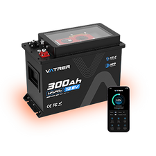 Vatrer 12V 300Ah Heated  with Cooling Fan RVs Battery