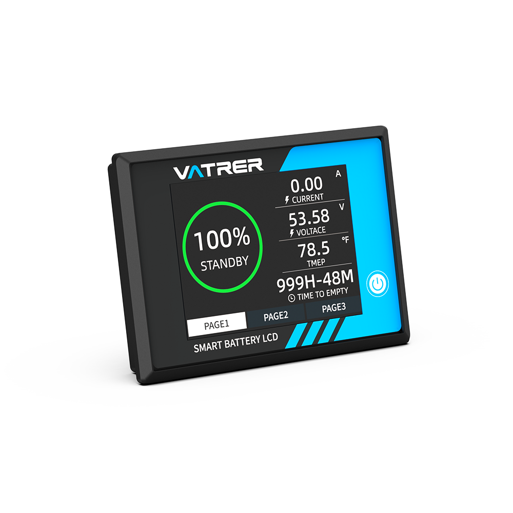 Vatrer 500A Battery Monitor with Shunt for Use as Voltmeter and Ammeter