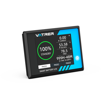 Vatrer 500A Battery Monitor with Shunt for Use as Voltmeter and Ammeter