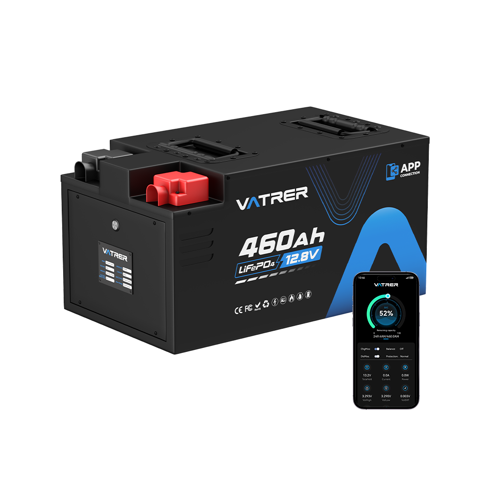 Vatrer 12V 460Ah bluetooth battery
