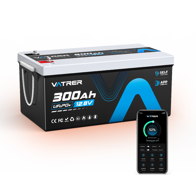 Vatrer 12V 300Ah Battery