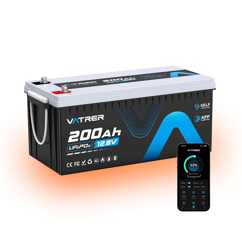 Vatrer 12V 200Ah Bluetooth