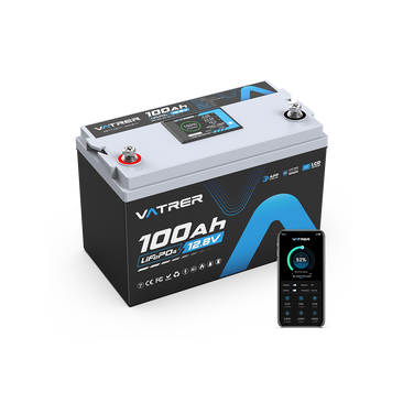 Vatrer 12V 100Ah LiFePO4