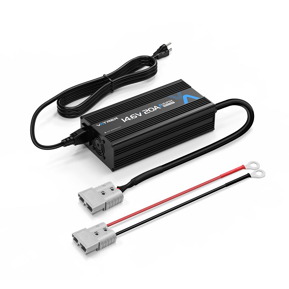Vatrer 14.6V 20A AC-DC Charger for 12V Lithium Battery