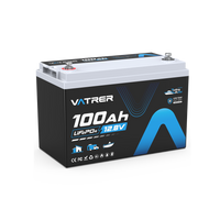 Vatrer 12V 100Ah Lithium Battery for Trolling Motor