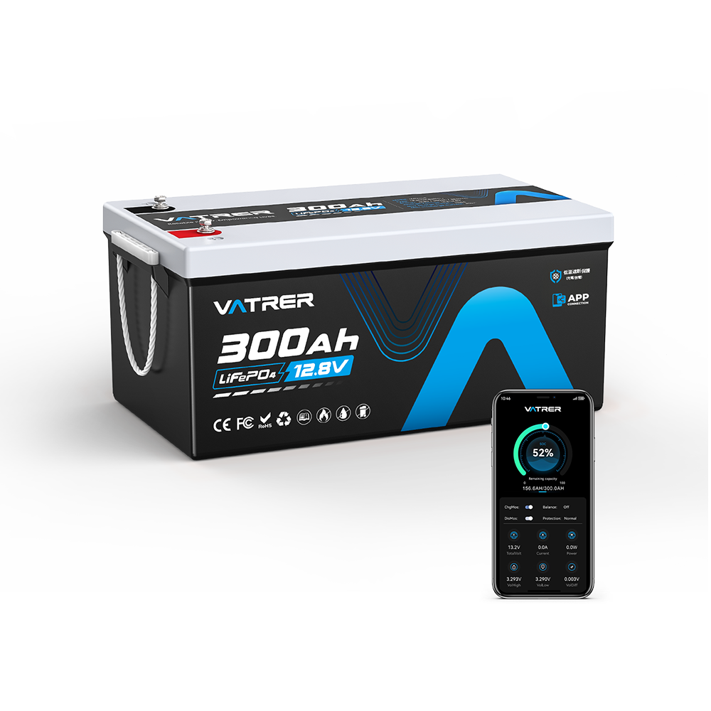 Vatrer 12V 300Ah Bluetooth