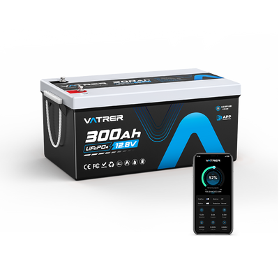 Vatrer 12V 300Ah Bluetooth