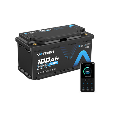 Vatrer 12V 100Ah H190 Bluetooth