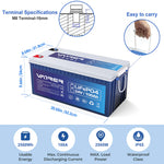 Vatrer 24V 100Ah Lithium Deep Cycle Battery Size
