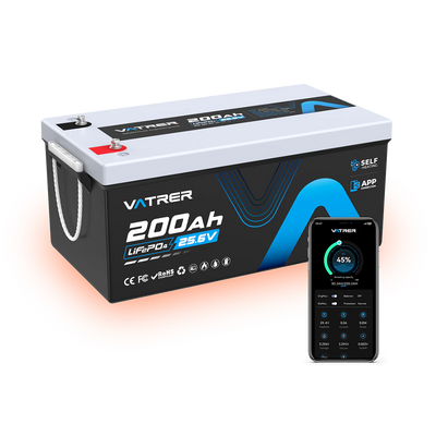 Vatrer 24V 200Ah Self-heating Lithium Battery