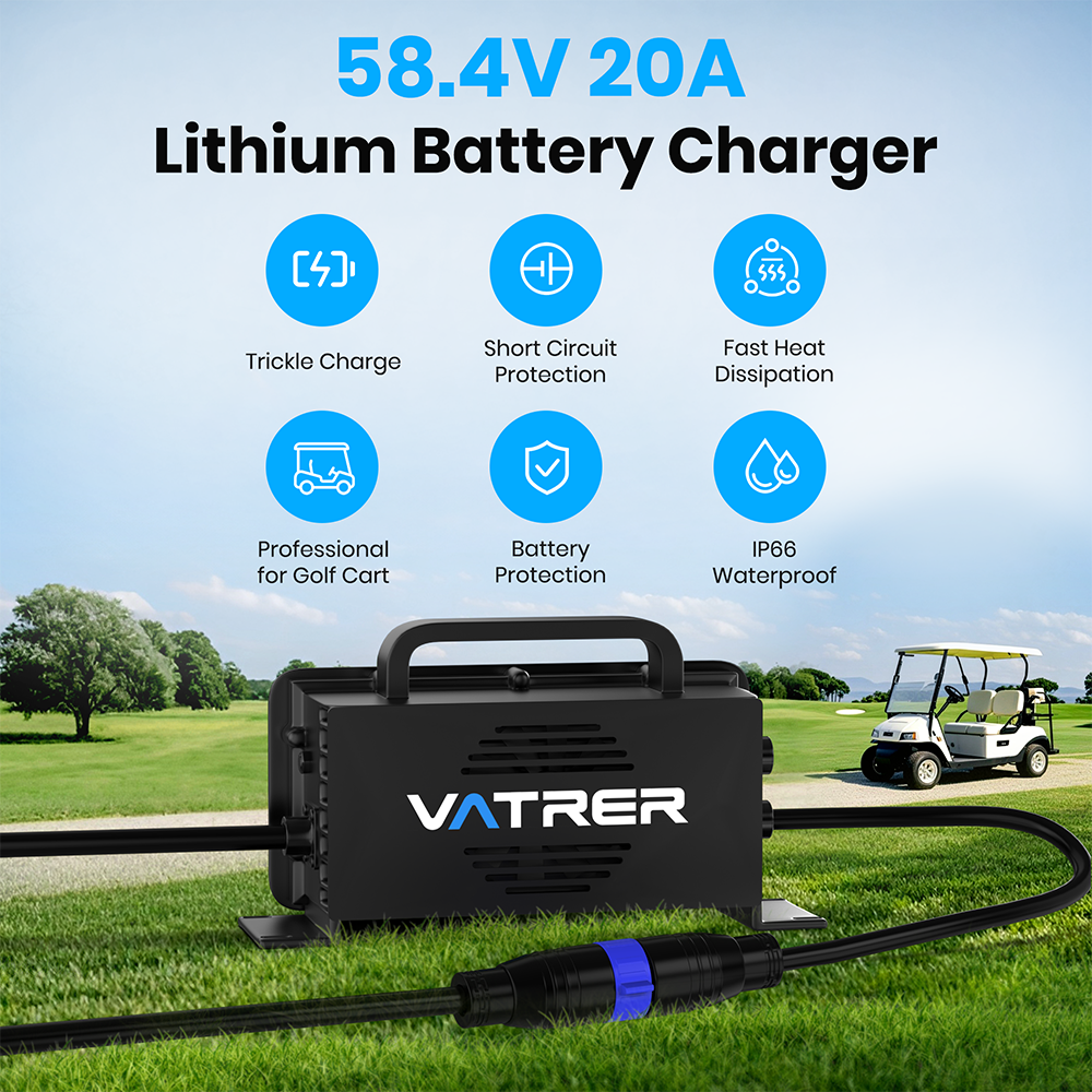 Vatrer  58.4V 20A AC-DC Lithium Battery Charger