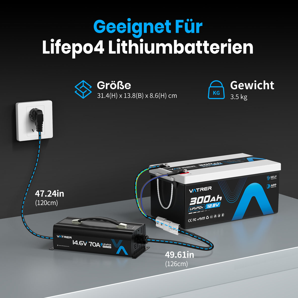 12V 70A lithium lifepo4 battery charger 11