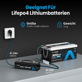 12V 70A lithium lifepo4 battery charger 8