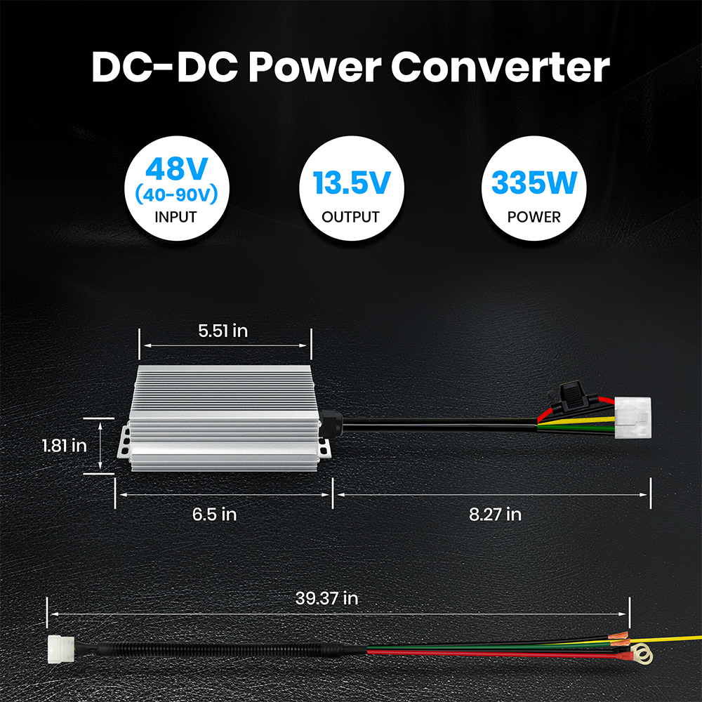 Vatrer 48V/72V to 12V Converter (DC-DC)