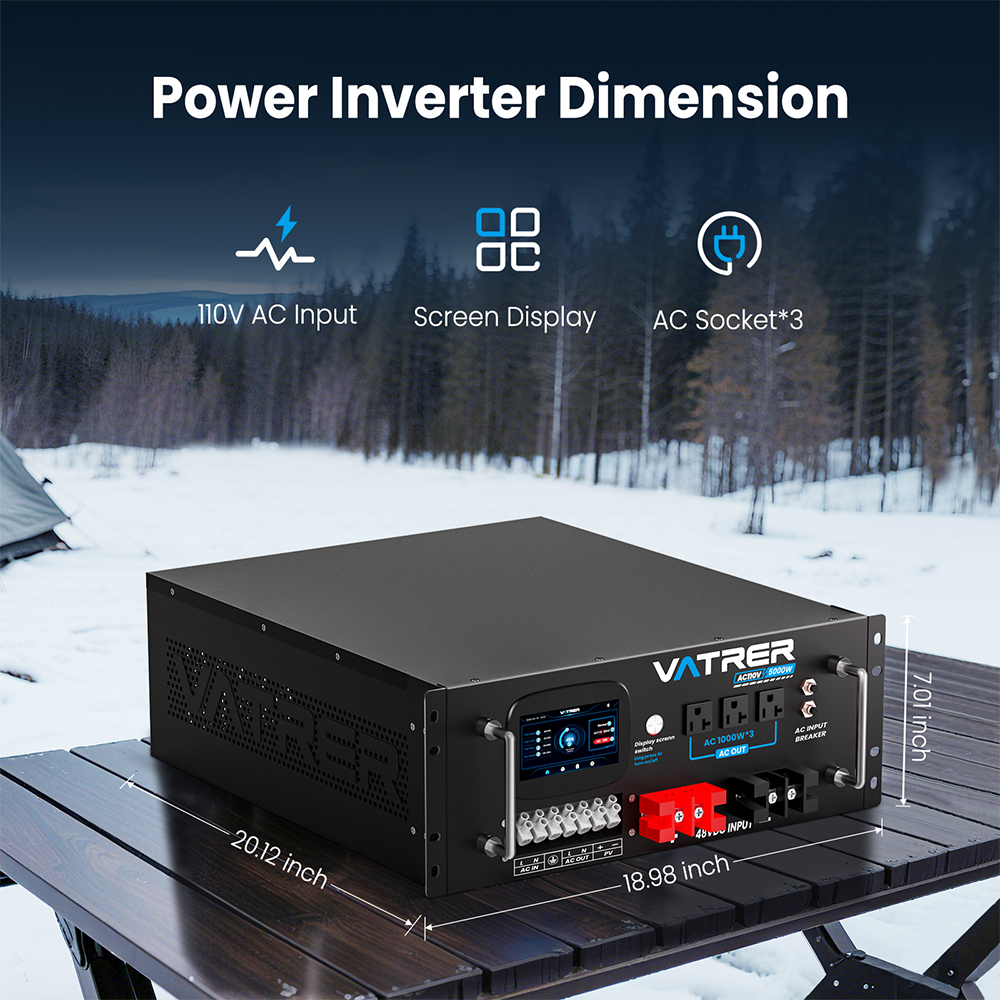 Vatrer 5000W Solar Inverter Dimension