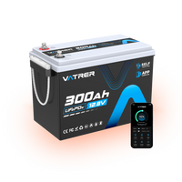 Vatrer 12V 300Ah Bluetooth Self-heating Lithium Battery 200A BMS