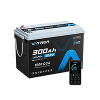 Vatrer 12V 300Ah Bluetooth Lithium Battery