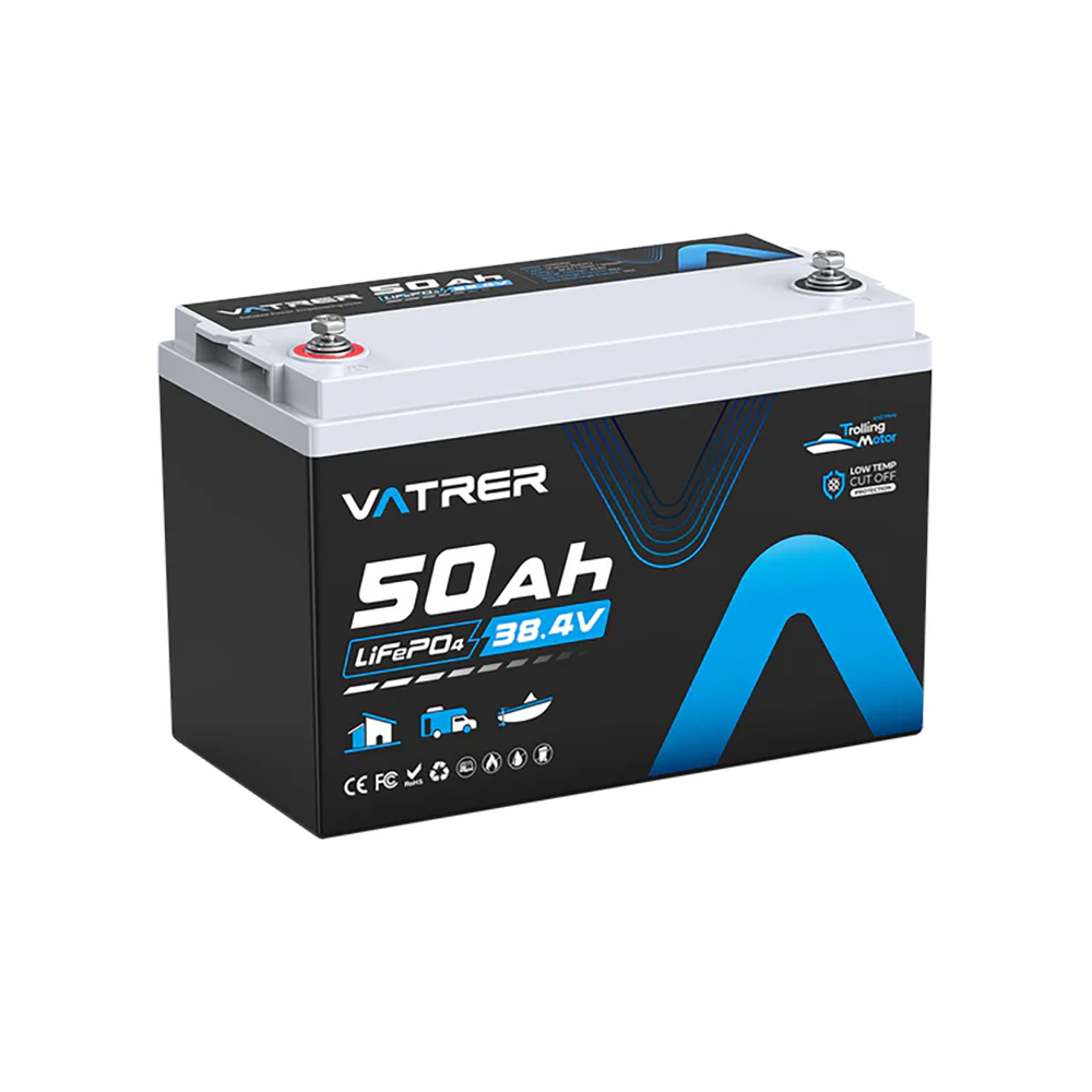 Vatrer 36V 50Ah Trolling Motor Lithium Battery