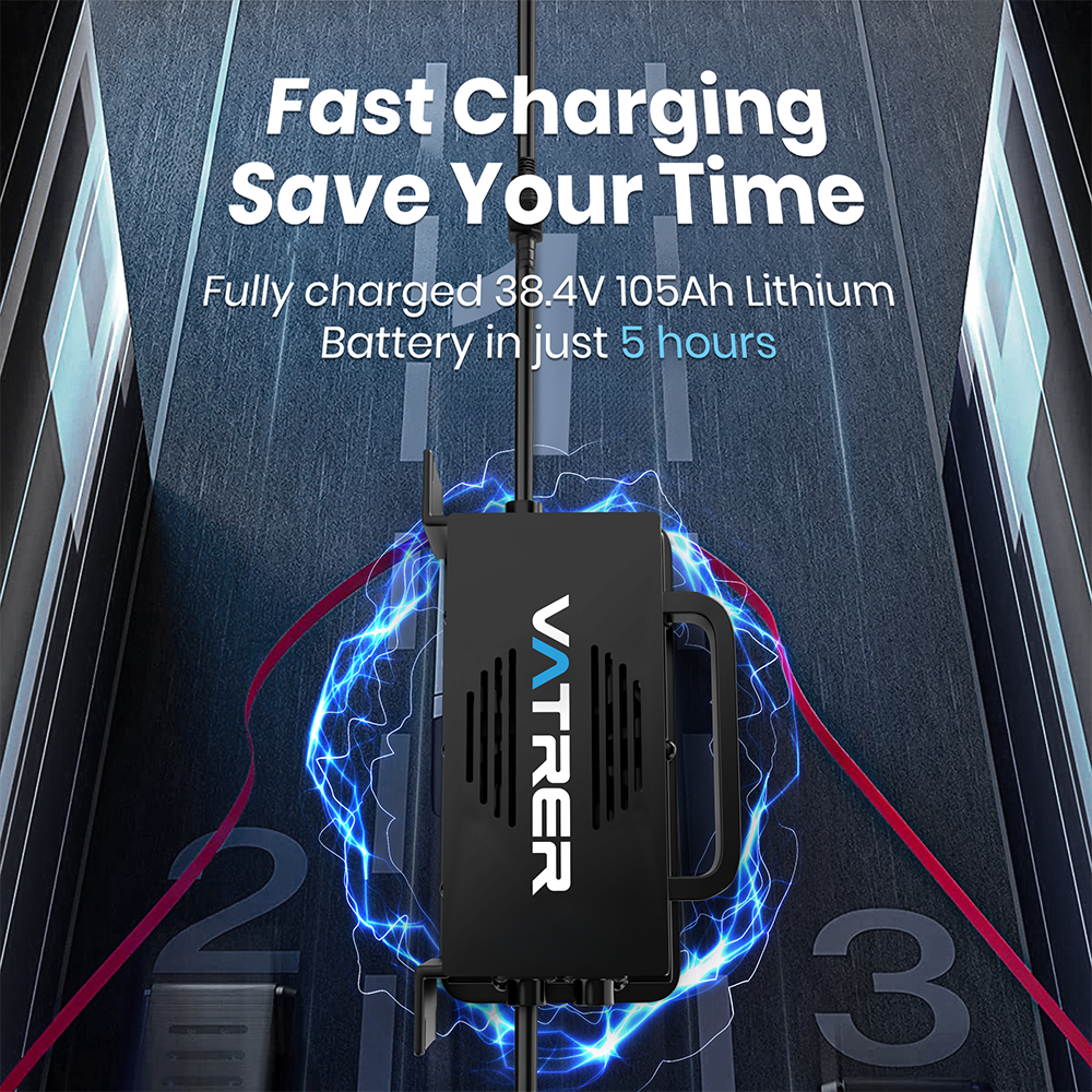 Vatrer 43.8V 25A AC-DC Charger for 36V Lithium Fast Charging